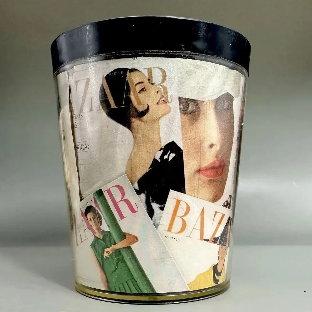 VTG Late 1960s Harper’s Bazaar Magazine Cover Tumbler Fashion MCM Collectible
